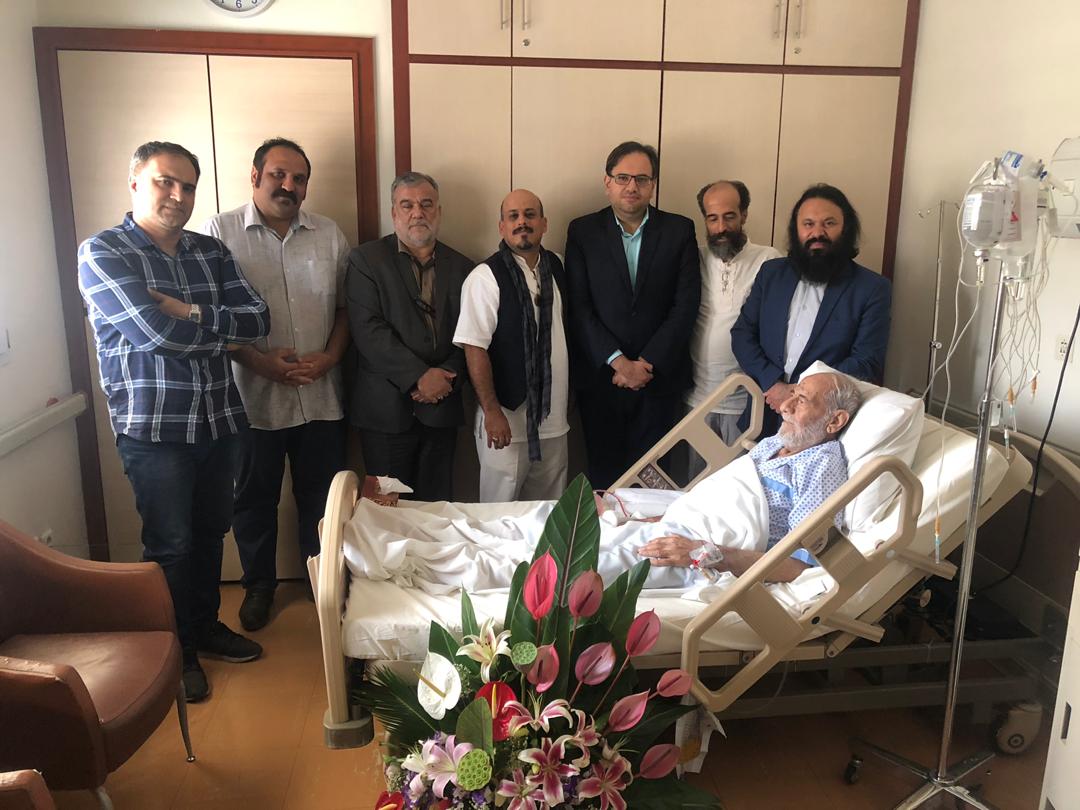 زارعی به عیادت مرشد سعیدی رفت