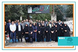 تجدید میثاق هنرمندان با شهدای دفاع مقدس در روستای مرمت ساری